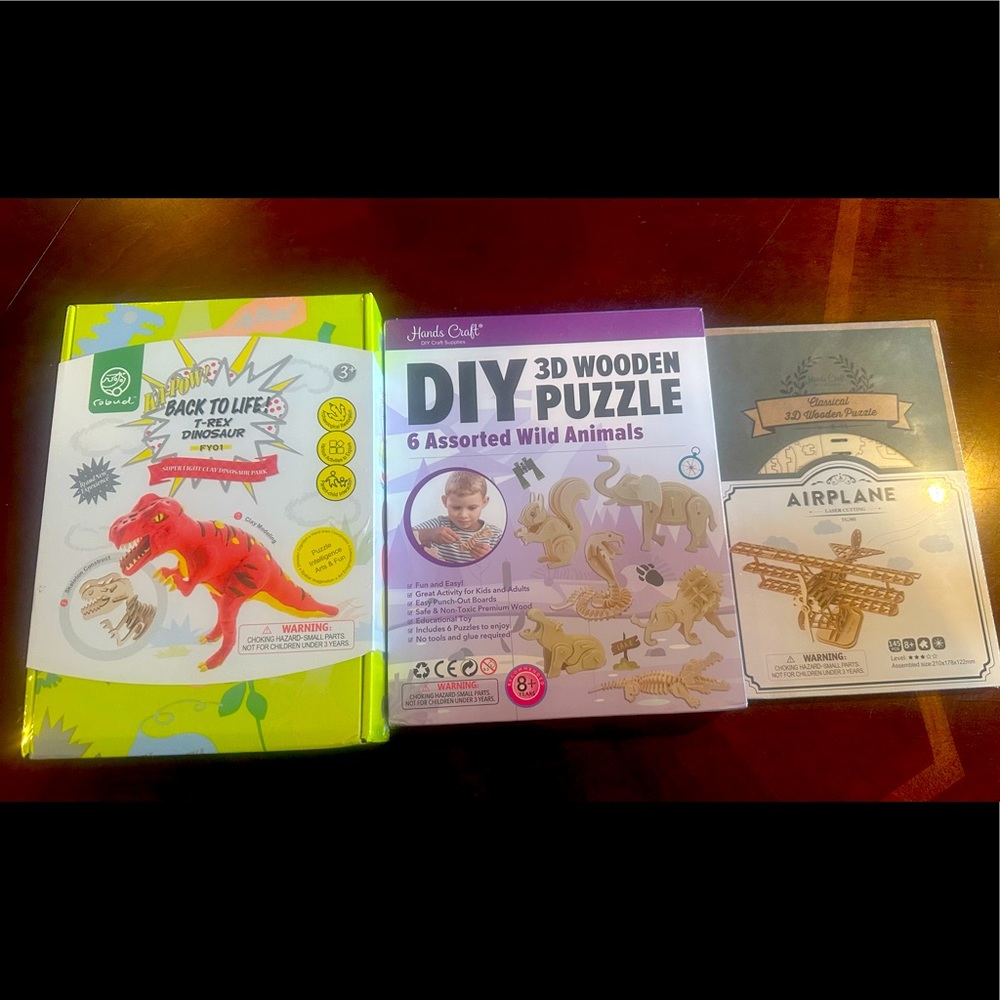 3D PUZZLES! Assorted unopened 3D puzzles